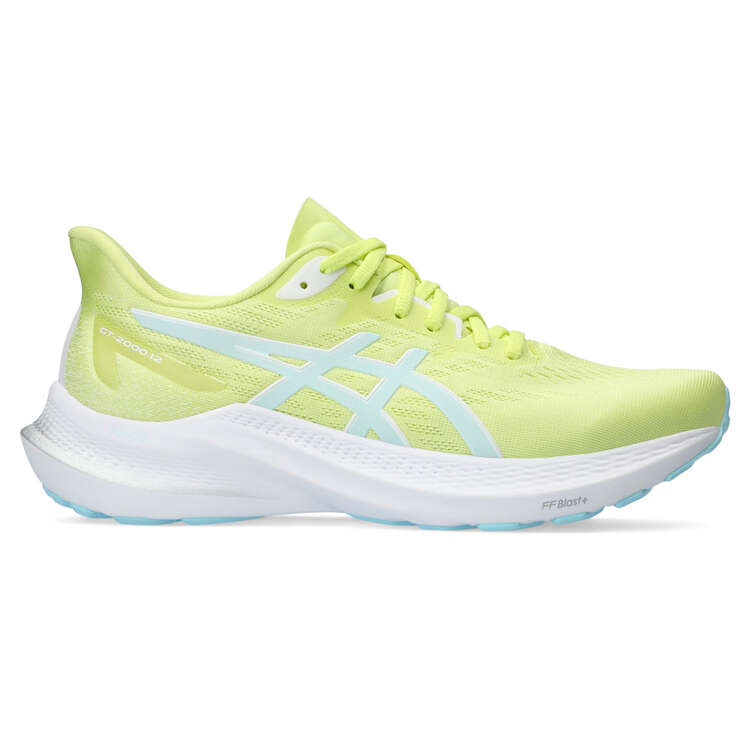 Asics GT 2000 12 Womens Running Shoes Yellow/Blue US 6, Yellow/Blue, rebel_hi-res