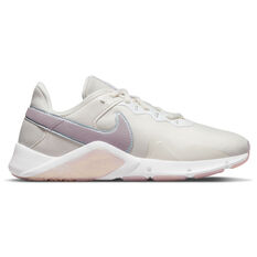 Nike Legend Essential 2 Womens Training Shoes White/Pink US 6, White/Pink, rebel_hi-res