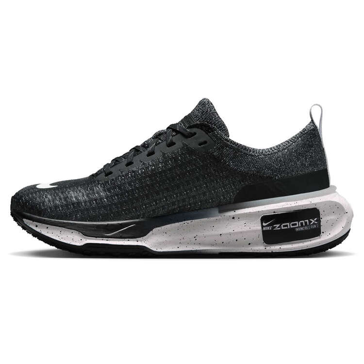 Nike ZoomX Invincible Run Flyknit 3 Mens Running Shoes, Black/Grey, rebel_hi-res