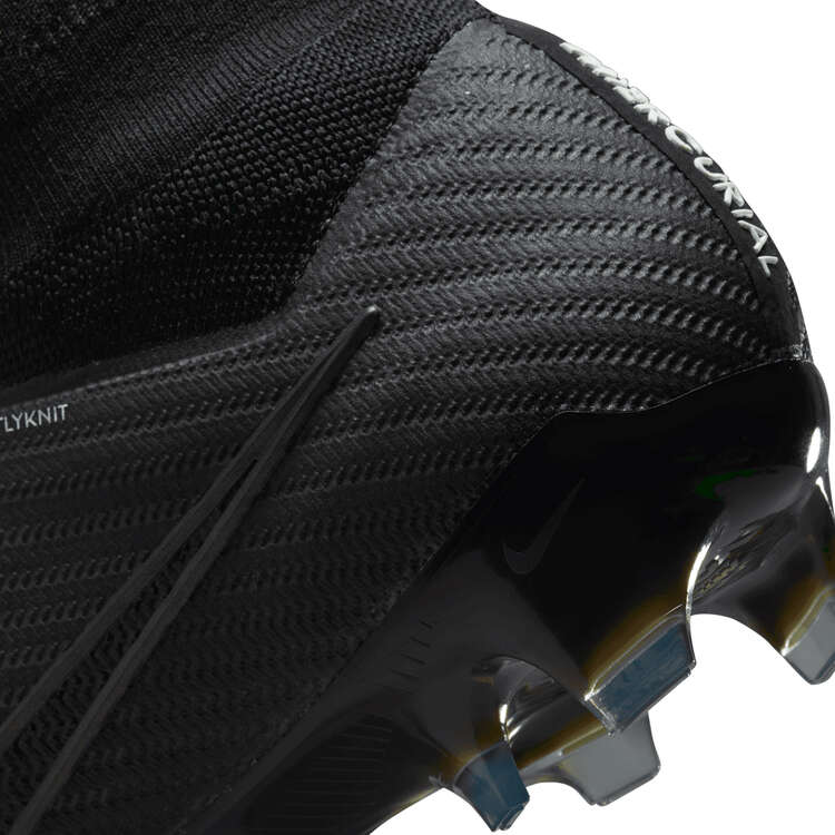 Nike Zoom Mercurial Superfly 9 Elite Football Boots Black/Grey US Mens 6 / Womens 7.5, Black/Grey, rebel_hi-res