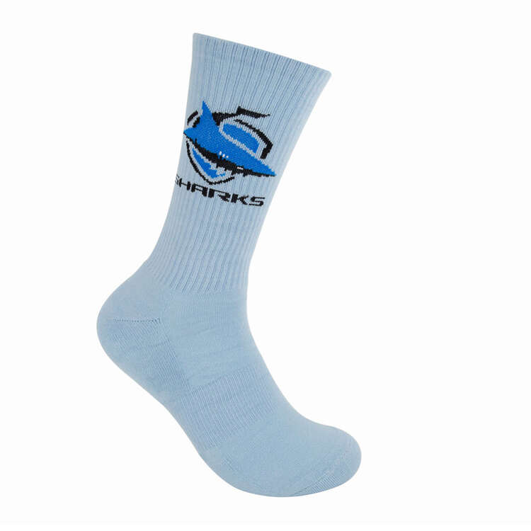 Cronulla-Sutherland Sharks Sneaker Socks 2 Pack, , rebel_hi-res