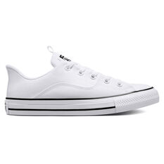 Converse Chuck Taylor All Star Rave Low Womens Casual Shoes, White/Black, rebel_hi-res