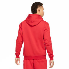 Jordan Essentials Mens Fleece Pullover Hoodie, Red, rebel_hi-res