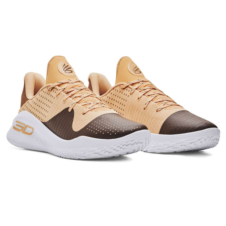 Under Armour Curry 4 Flotro Camp Curry Basketball Shoes, Tan, rebel_hi-res