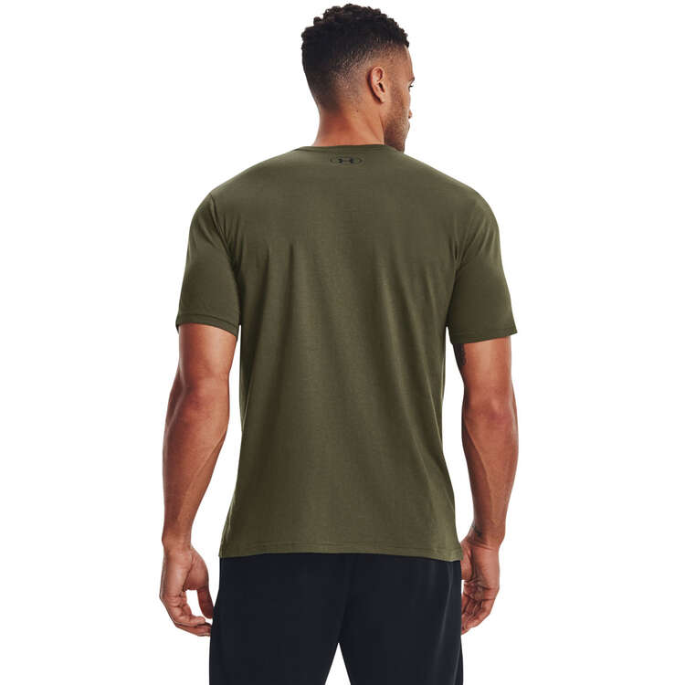 Under Armour Mens Sportstyle Left Chest Tee, Green, rebel_hi-res