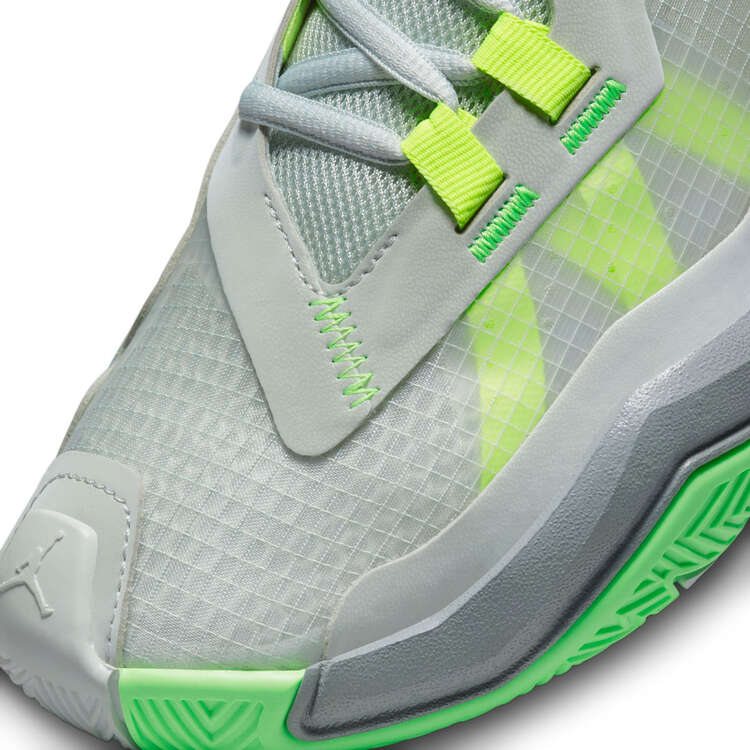 Jordan One Take 4 Basketball Shoes, Grey/Green, rebel_hi-res