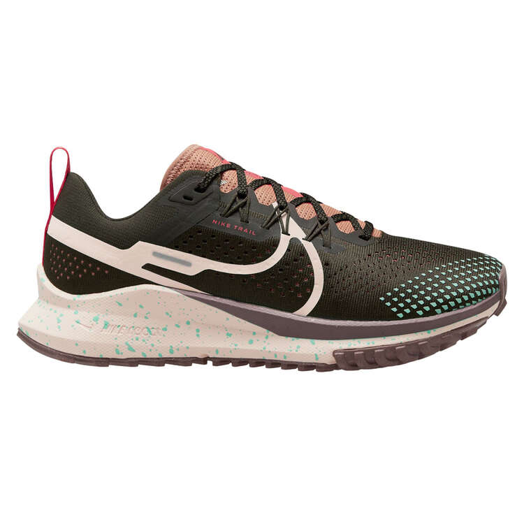 Nike React Pegasus Trail 4 Womens Trail Running Shoes, Black/Pink, rebel_hi-res