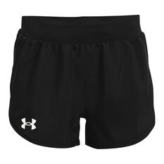 Under Armour Girls Fly By Shorts Black XS, Black, rebel_hi-res