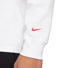 Nike Mens LeBron Lion Long-Sleeve Tee, White, rebel_hi-res