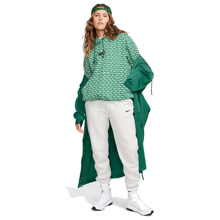Nike Womens Sportswear Phoenix Fleece Oversized Pullover Hoodie, Green, rebel_hi-res