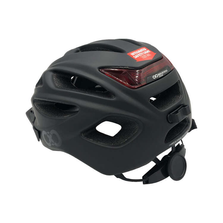 Goldcross GXC USB Rechargable Bike Helmet Black M, Black, rebel_hi-res