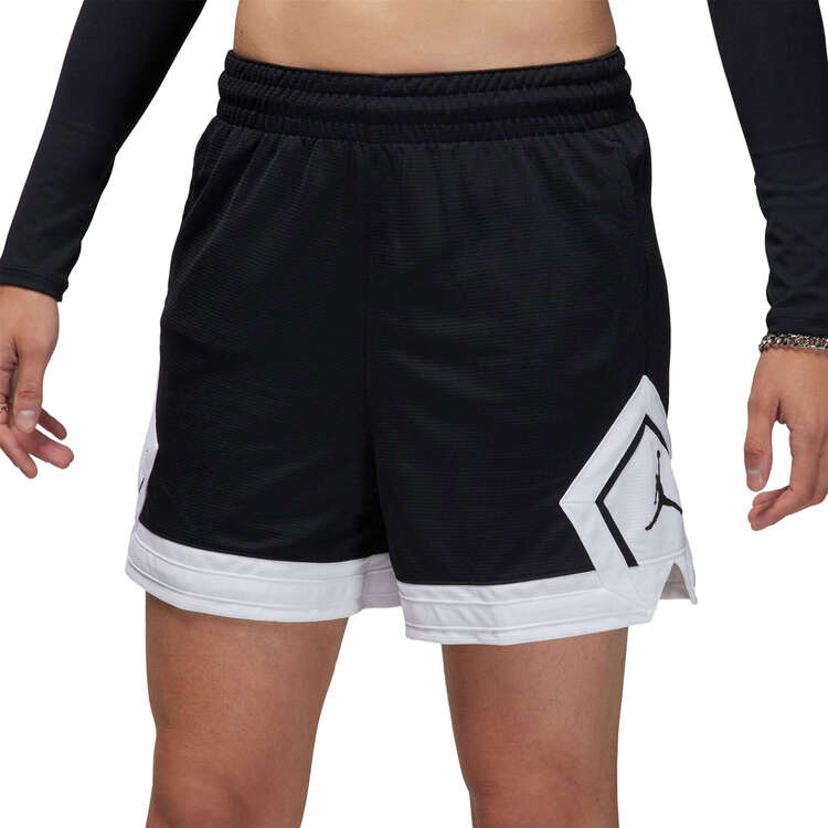 Jordan Womens Sport Diamond 4 Inch Shorts Black XS, Black, rebel_hi-res