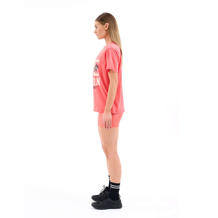 P.E Nation Womens Field Line Tee, Pink, rebel_hi-res