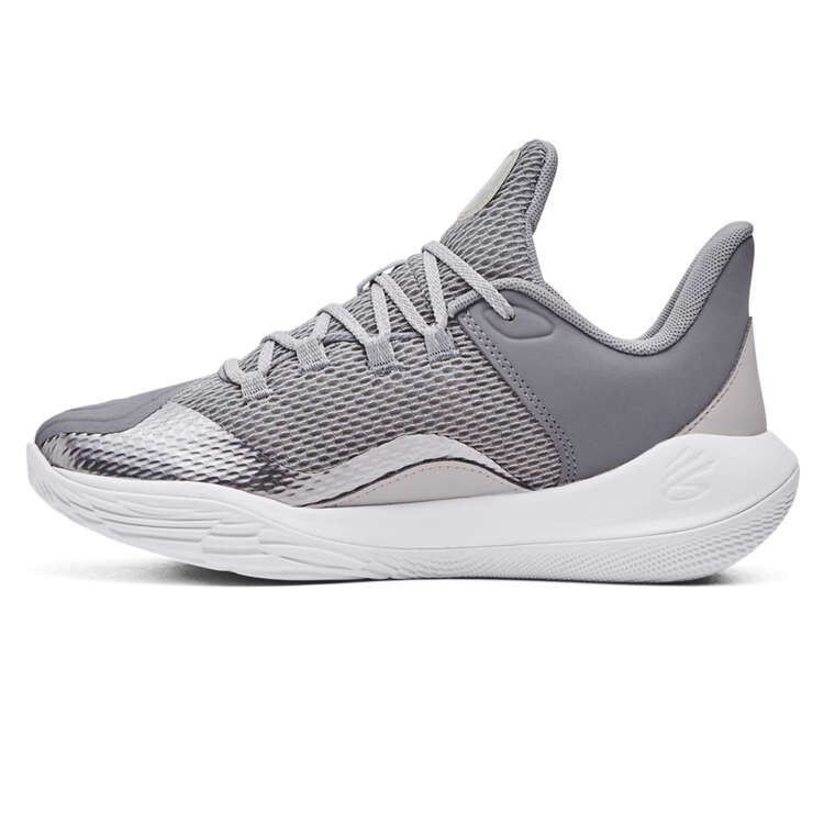 Under Armour Curry 11 Future Wolf GS Basketball Shoes, Grey/White, rebel_hi-res