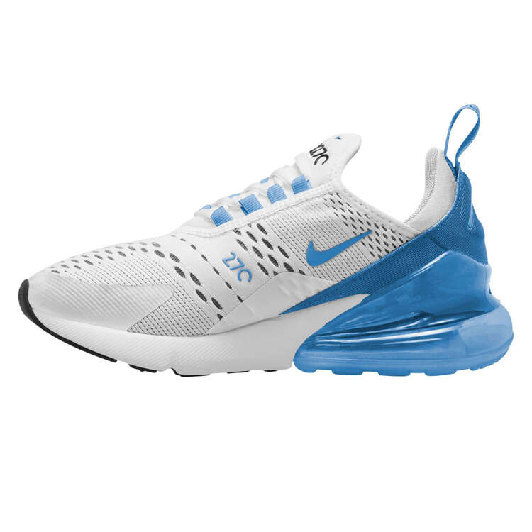 Nike Air Max 270 Womens Casual Shoes White/Blue US 6, White/Blue, rebel_hi-res