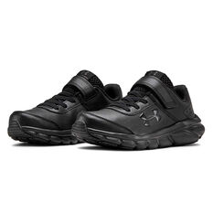 Under Armour Charged Assert 8 PS Kids Running Shoes, Black, rebel_hi-res