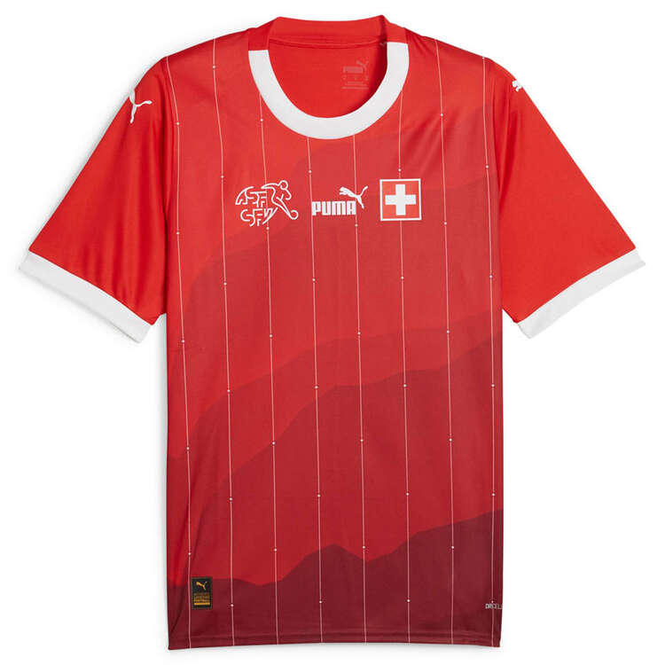 Puma Switzerland 2023/24 Replica Home Football Jersey Red M, Red, rebel_hi-res