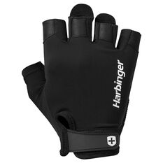 Harbinger Mens Pro Gloves Black S, Black, rebel_hi-res