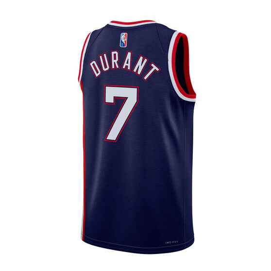 Nike Brooklyn Nets Kevin Durant Mens Mixtape City Edition Swingman Jersey, Navy, rebel_hi-res