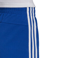 adidas Essentials Slim 3-Stripes Shorts, Blue, rebel_hi-res