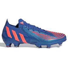 adidas Predator Edge .1 Low Football Boots Blue/Red US Mens 5 / Womens 6, Blue/Red, rebel_hi-res