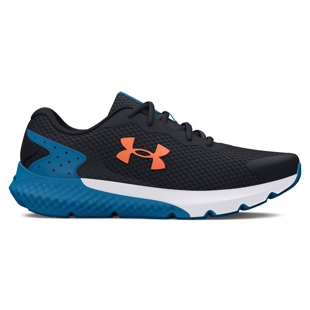 Under Armour Rogue 3 PS Kids Running Shoes Black/Blue US 11 | Rebel Sport