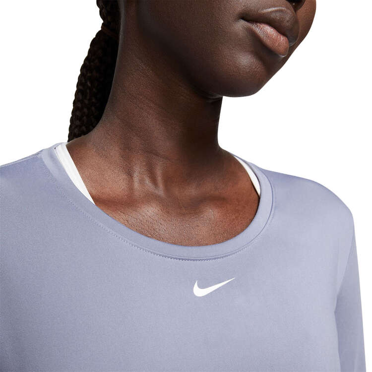 Nike One Womens Dri-FIT Standard Top, Purple, rebel_hi-res