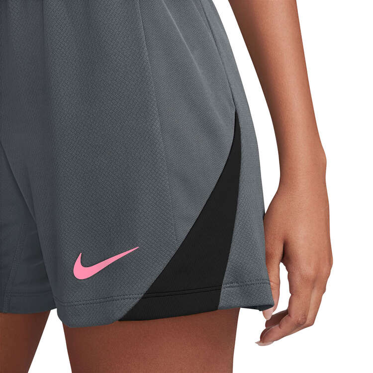 Nike Dri-FIT Strike Womens Football Shorts, Grey/Black, rebel_hi-res