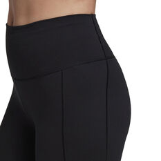 adidas Womens Yoga Studio 7/8 Tights, Black, rebel_hi-res