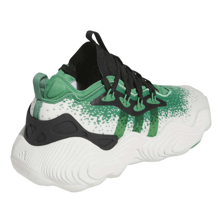 adidas Trae Young 3 Envy Basketball Shoes, White/Green, rebel_hi-res