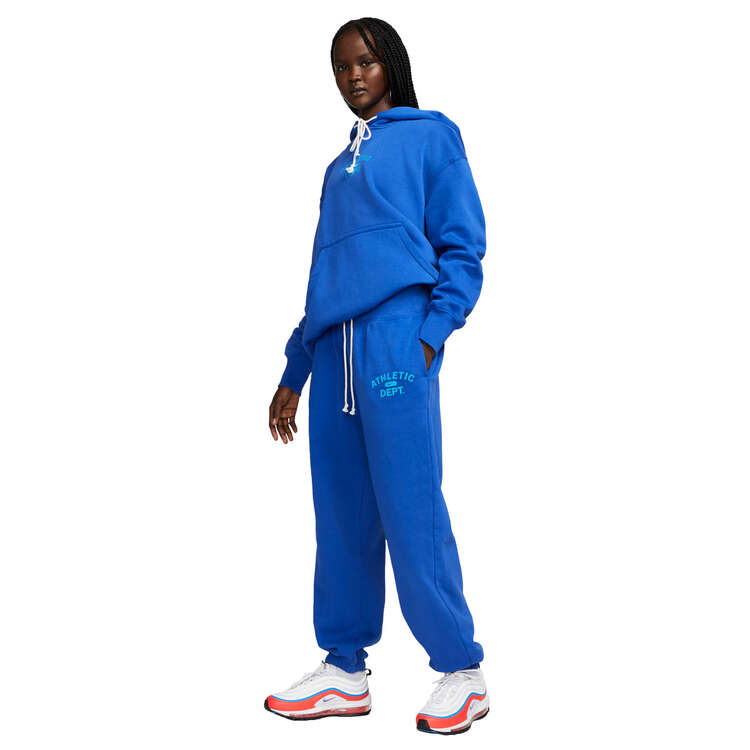 Nike Womens Sportswear Oversized Fleece Pants, Blue, rebel_hi-res