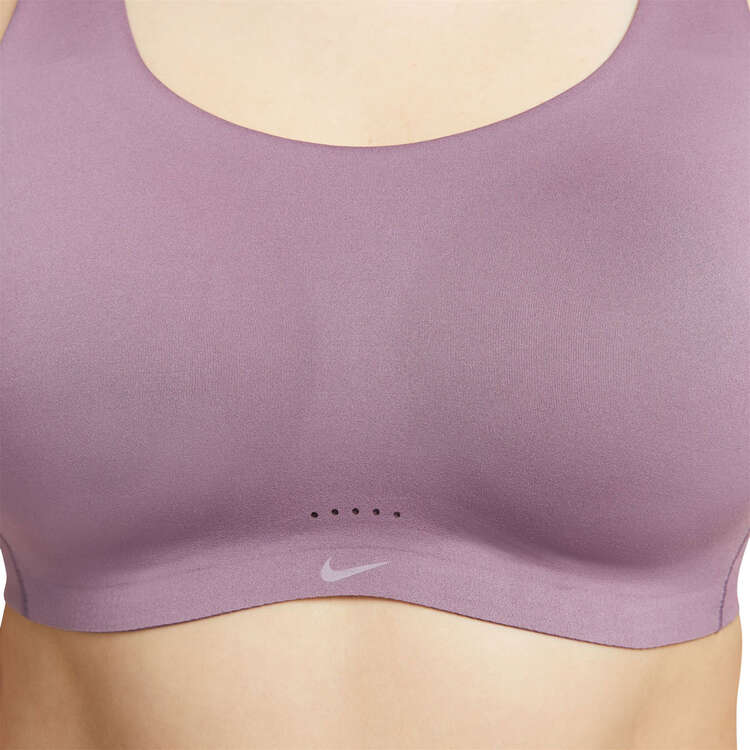 Nike Womens Dri-FIT Alate Coverage Light Support Sports Bra, Purple, rebel_hi-res