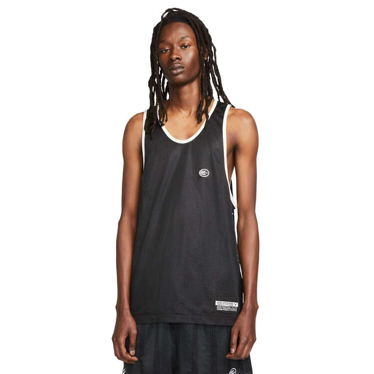 Nike Mens Kevin Durant Dri-FIT Mesh Basketball Jersey Black/White S, Black/White, rebel_hi-res