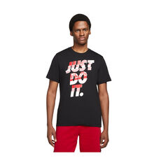 Nike Mens Sportswear Just Do It Tee Black XS, Black, rebel_hi-res