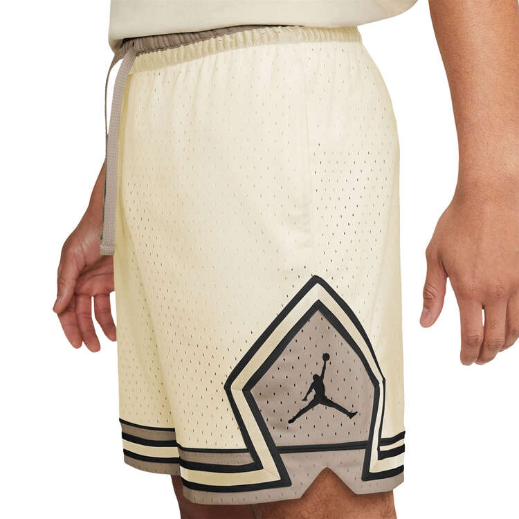 Jordan Mens Dri-FIT Sport Diamond Shorts, White, rebel_hi-res