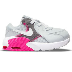 Nike Air Max Excee Toddlers Shoes Grey/Pink US 4, Grey/Pink, rebel_hi-res