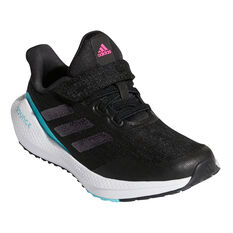 adidas EQ21 Run PS Kids Running Shoes, Black/Blue, rebel_hi-res