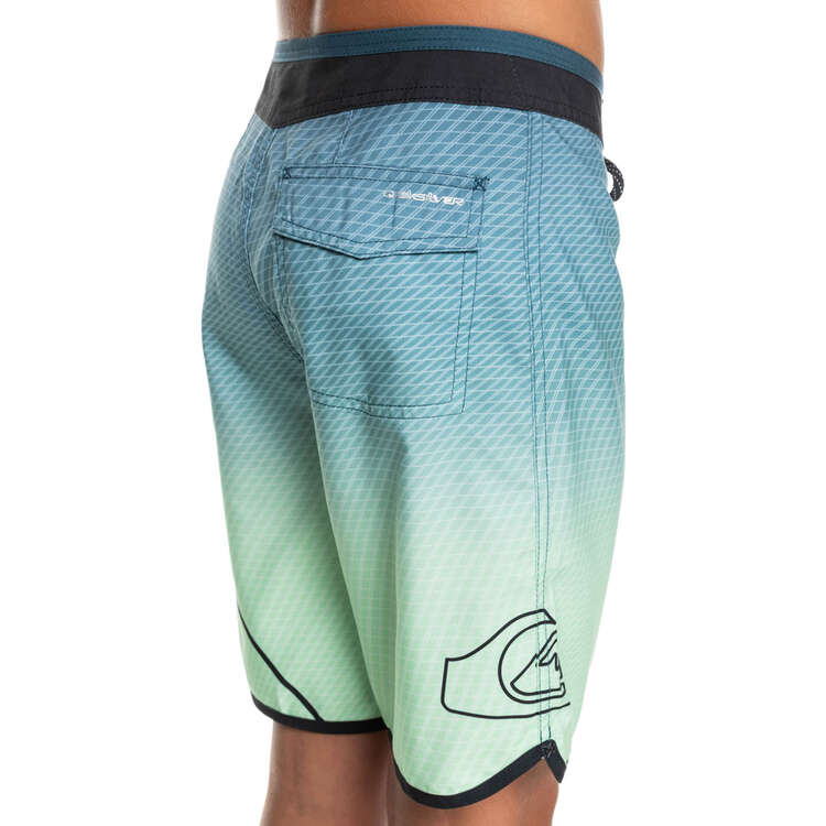 Quiksilver Boys Everyday New Wave 17 Board Shorts, Green, rebel_hi-res