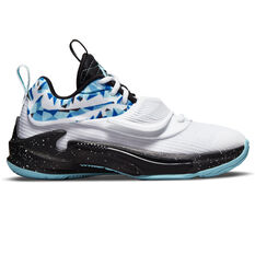Nike Zoom Freak 3 Kids Basketball Shoes White/Black US 4, White/Black, rebel_hi-res
