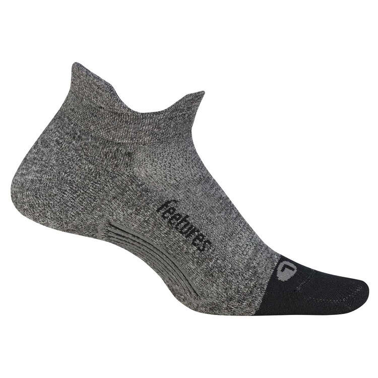 Feetures Elite Cushion No Show Tab Socks Grey M - WMN 7-9.5/MEN6-8.5, Grey, rebel_hi-res