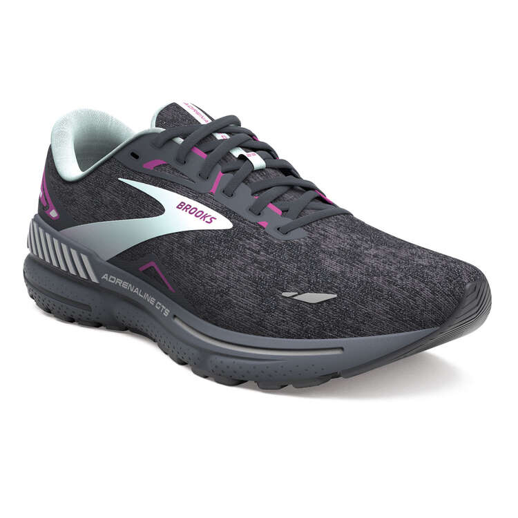 Brooks Adrenaline GTS 23 Womens Running Shoes Black/Aqua US 6, Black/Aqua, rebel_hi-res