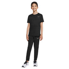 Nike Dri-FIT Boys Woven Training Pants, Black/White, rebel_hi-res