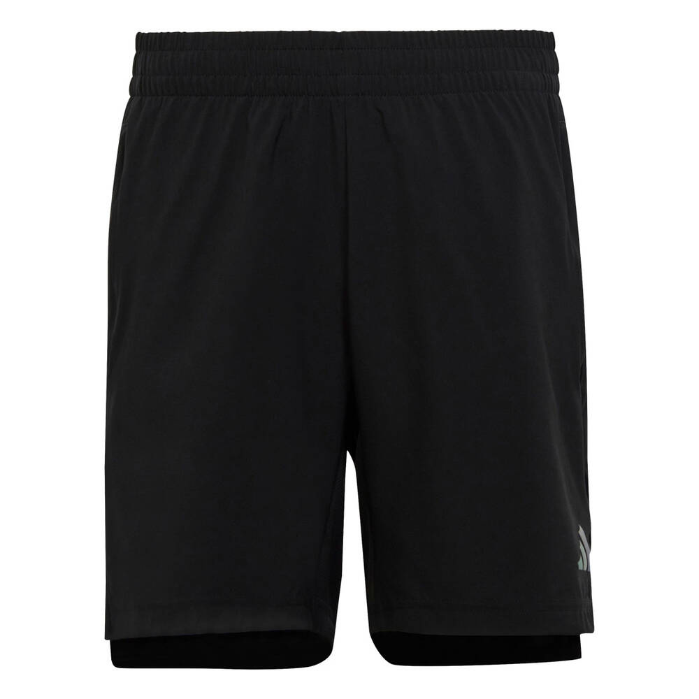 adidas Boys Aeroready 3 Stripes Woven Shorts Black 12 | Rebel Sport