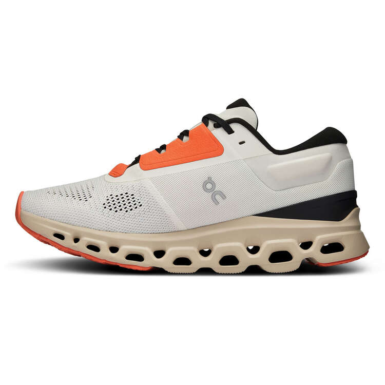 On Cloudstratus 3 Womens Running Shoes, White/Coral, rebel_hi-res