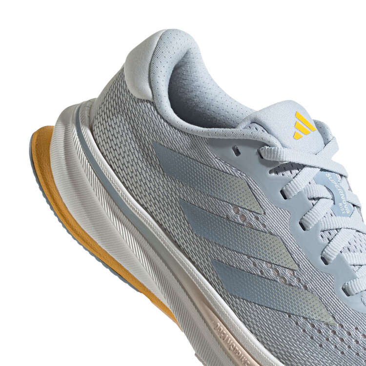 adidas Supernova Rise Womens Running Shoes, Silver/Yellow, rebel_hi-res