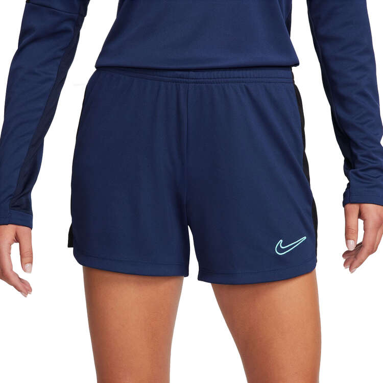 Nike Womens Dri-FIT Academy 23 Football Shorts Blue/Black XS, Blue/Black, rebel_hi-res
