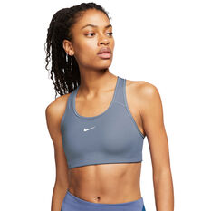 Nike Womens Swoosh Medium Support Sports Bra Grey XS, Grey, rebel_hi-res