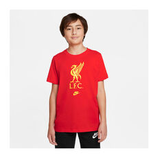 Liverpool FC Futura Crest Kids Tee Red XS, Red, rebel_hi-res