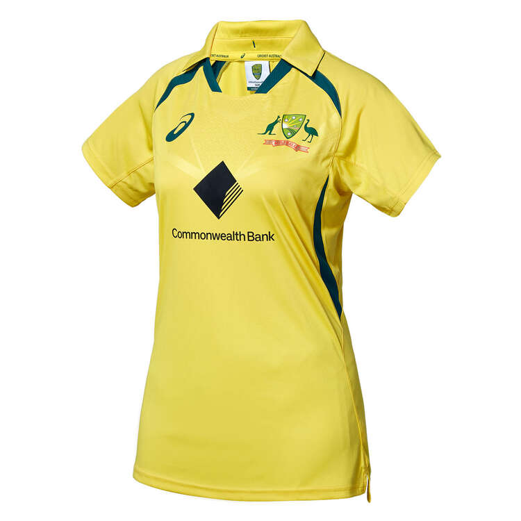 Cricket Australia 2022/23 Womens ODI Replica Shirt Yellow XXL, Yellow, rebel_hi-res
