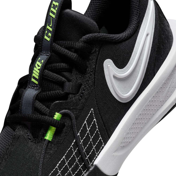 Nike Air Zoom G.T. Cut 3 GS School Basketball Shoes, Black/White, rebel_hi-res